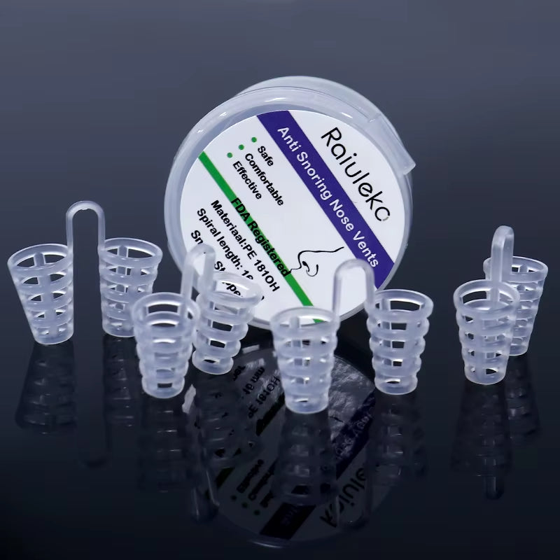 4/12PCS anti Snoring Nasal Dilator Silicone Nose Clip anti Snoring Easy Breath Snore Stopper Improve Sleeping anti Snoring Tool